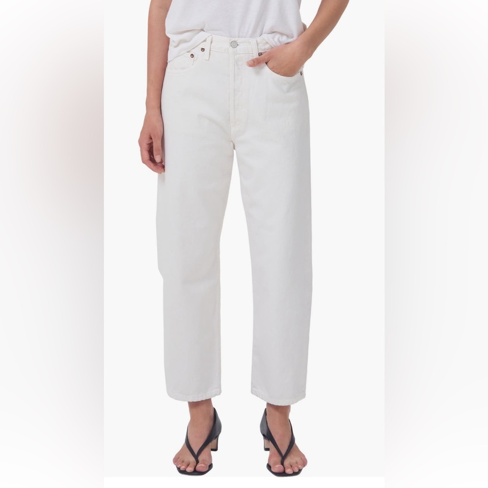 AGOLDE 90’s Crop Loose white denim size 27
